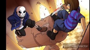 Бой Фриск с Сансом - UNDERTALE