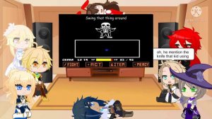 [GENSHIN IMPACT]MVH+AETHER&LUMINE REACT TO UNDERTALE GENOCIDE PACKAGE -SANS