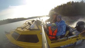 Ладожские шхеры . Карелия осенью 2020. Катер Беркут- S