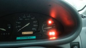 Nissan March K11 диагностика скрепкой.