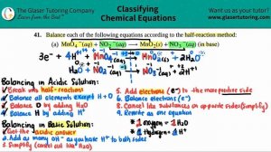 4.41a | Balance: MnO4−(aq) + NO2−(aq) → MnO2(s) + NO3−(aq) (in base)