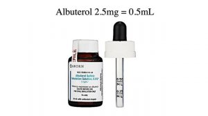 Converting 0.5% Albuterol To A mg/mL Equation/Solution