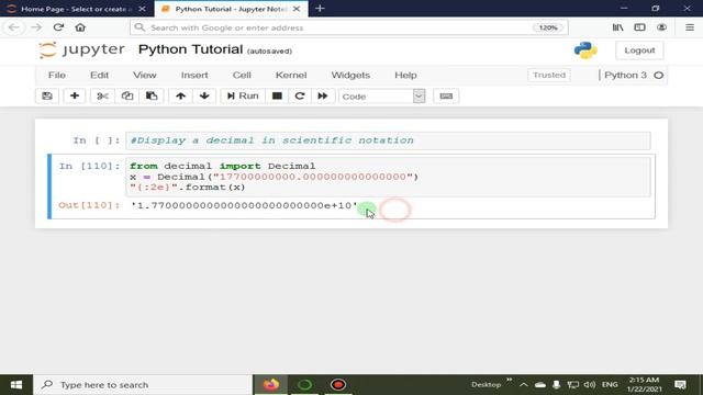 Display A Decimal In Scientific Notation | Python 4 You | Lecture 49