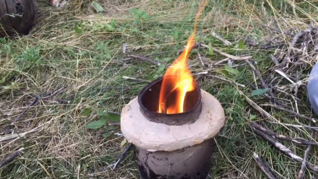 Пиролизная печь своими руками | Походная печка