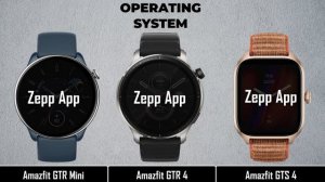 Amazfit GTR Mini VS Amazfit GTR 4 VS Amazfit GTS 4