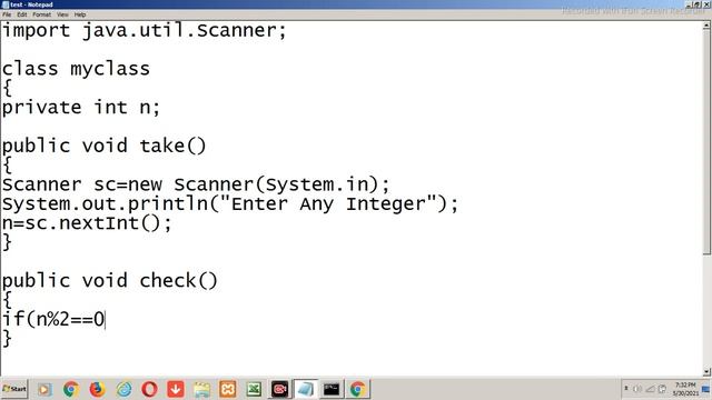 Odd Even Program in Java Using class | Java Program to check whether the number is Even or Odd смотреть онлайн