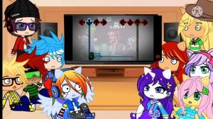 Autastic Alex and friends reacts to fnf Mario's Madness Mod part 2.