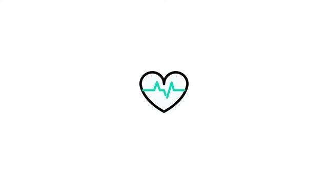 Heartbeat icon Lottie JSON animation смотреть онлайн