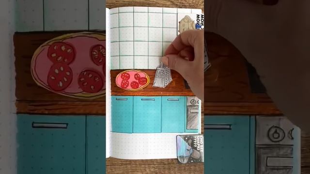 Бумажная кухня ?? Готовим пиццу ? #moducknet ?
