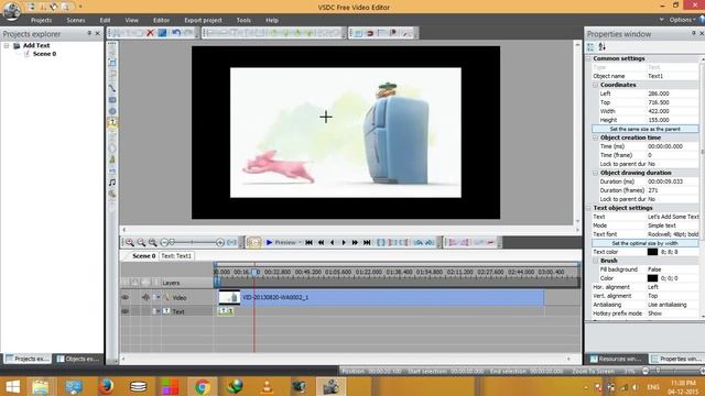 Add Text Animation in video using vsdc смотреть онлайн