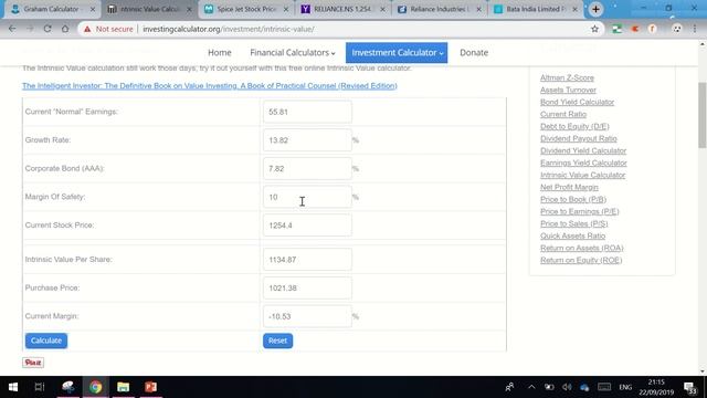 STOCK INTRINSIC VALUE CALCULATOR | GRAHAM CALCULATOR | TAMIL | #KPLCENTER | GK