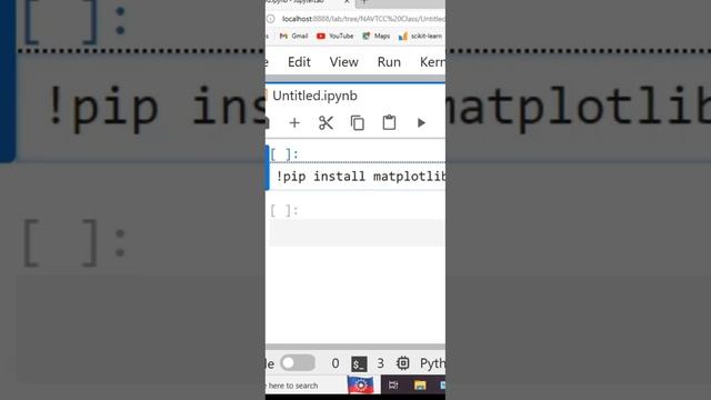 How to install matplotlib #python #pythonprogramming #viral #trending