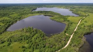 Сельцо-Карельское, Озерская горка, Захарово, Большая Званница с высоты птичьего полета