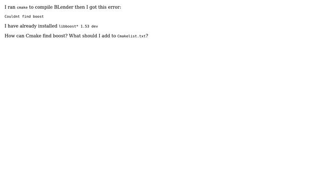 Ubuntu: Cmake Couldn't find boost смотреть онлайн