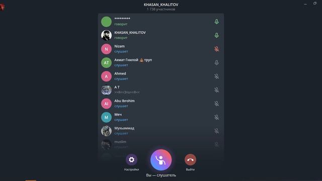 Голосовой чат Халитова Хасана