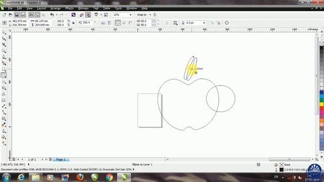 How to create Apple logo in Coreldraw смотреть онлайн
