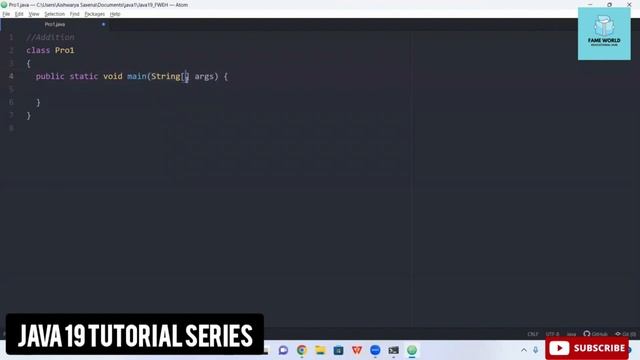 Introduction To Java 19 | Java 19 Beginners Tutorial @FAMEWORLDEDUCATIONALHUB
