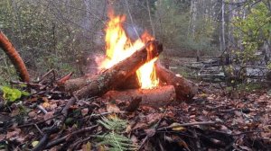 4k Горит костёр v2. Камин для телевизора. Звуки огня.