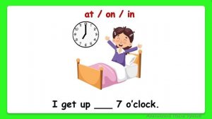 Rainbow English 3 класс. Предлоги времени at, on, in