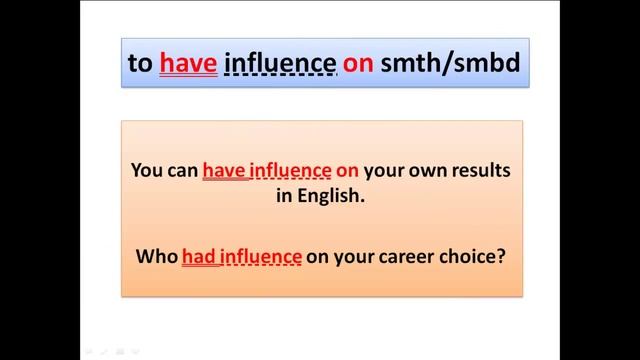 Урок 10: influence on smb или influence to smbd? смотреть онлайн