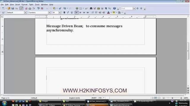 Java | EJB | Enterrprise Java Beans | besr courses Java Online Training provided by H2Kinfosys