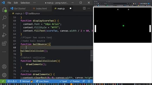 Build Pong in Vanilla JavaScript (JavaScript Canvas Game Dev Project Tutorial)