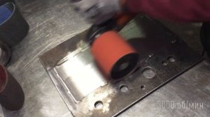 Удаление царапин на шлифованной нержавейке. Надувной барабан.
