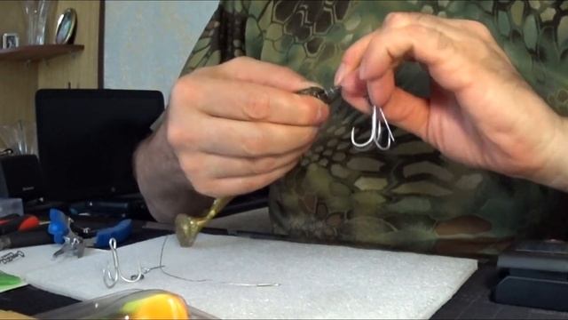 Как сделать оснастку под крупный виброхвост для ловли щуки.#pike #fish #рыбалканащуку #силикон