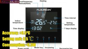 Unboxing & Review NEW Floureon Touch Screen Heating Thermostat