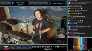 Imagine Dragons - Believer (Drum Cover) -- The8BitDrummer