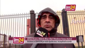 Adrián Escazo y Roberto Rivas Sind  Petroleros Cuenca Austral