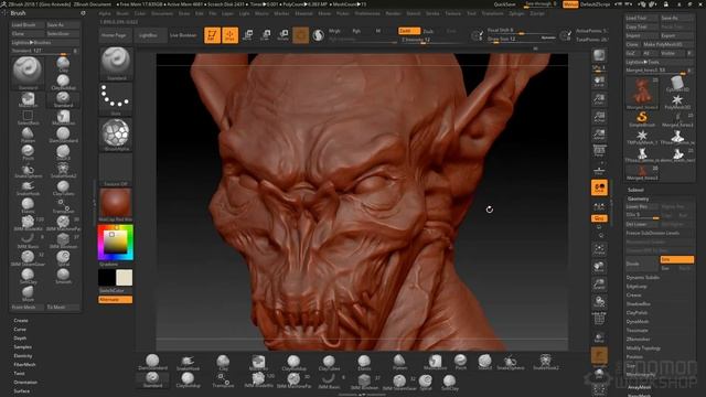 Creating Translucent Creature Skin: Painting Techniques with Gino Acevedo смотреть онлайн