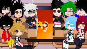 Anime Characters reacts to Luffy and Zoro 10K Subscriber Special ?❤️ |2/5|