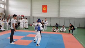 Кубок мера кара-суу таэквандо,кадет файзулаев шахрухбек синий протектор