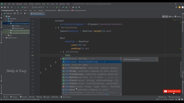 How to Implement Loading Animation in Jetpack Compose | Android | Kotlin | Make it Easy смотреть онлайн