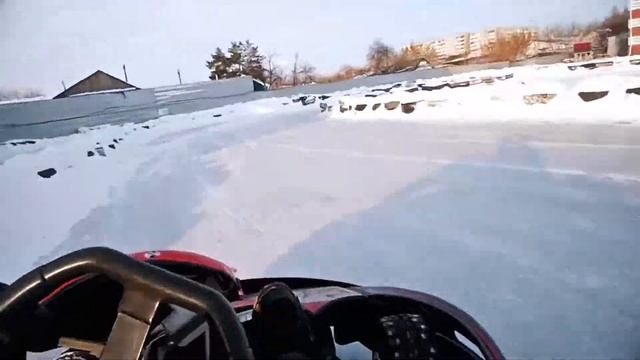 Зимний картинг в Омске смотреть онлайн