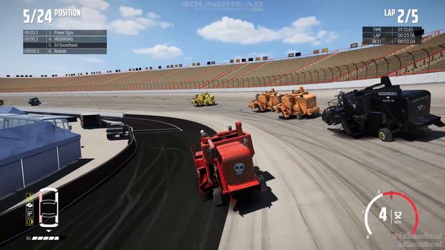 BATTLE AT BRISTOL! Busses Harvesters Supervans NASCAR  Wreckfest