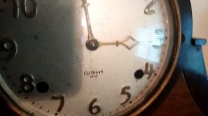 1807 gilbert mantel clock with beautiful bim bam chimes