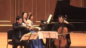 Mendelssohn Piano Trio No. 2: I. - Natalie Erlich, Ethan Wood, and Loewi Lin