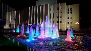 Комсомольск-на-Амуре ночью.