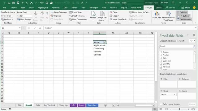 Excel Slicer Sorcery: Slicer Selections in Title - Episode 2202