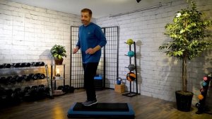 Basic Step Aerobics - step workout no spins - Steve SanSoucie SS Fit Studio