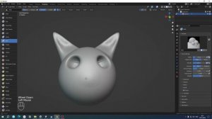 Делюсь. Мастерклассы. #1 Скульптим голову котика в Blender | Blender Sculpting Cat