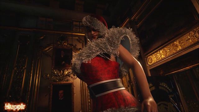 Resident Evil 8 Village Alcina Dimitrescu as Mrs Santa Outfit GamePlay смотреть онлайн