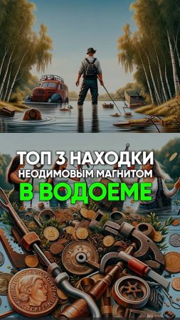 💫🧲 ТОП-3 НАХОДКИ неодимовым магнитом в водоеме