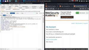 OAuth  Forced OAuth profile linking   Portswigger Lab Updated Solution