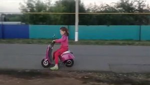 детский электро скутер simbel