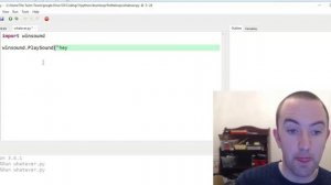 Python 3 Lesson 11: Play sounds