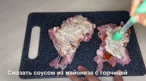 Куриные рулетики, из филе бедра.