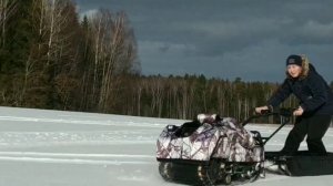 Электрический буксировщик или электрическая мотособака с мотором Дуюнова.